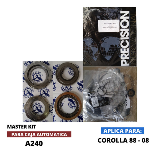 Master Kit Toyota Corolla Sensacion 1.6/1.8 88  Caja A240  Foto 2