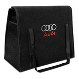 Bolsa Para Porta Malas Automotiva Logo Audi Preto 20l