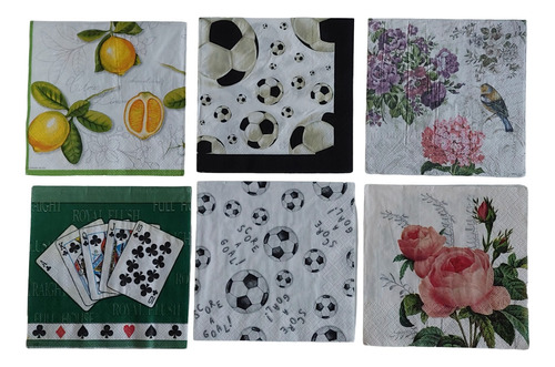 Servilletas Decoupage Pack 100