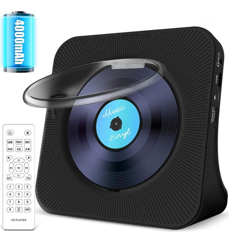 Reproductor De Cd, Bocina Bluetooth, Recargable