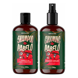  Kit Shampoo 2 Em 1 Grooming Para Cabelo Guaraná Don Alcides