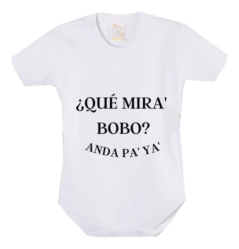 Body Bebé Personalizado Que Mira Bobo Messi 100% Algodón