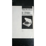Manual De Instruções  Technics Sl1800 Sl 1810 Mk2