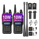 2 Radio Uv-9r Plus Walkie Talkies 4800mah,compatible Baofeng