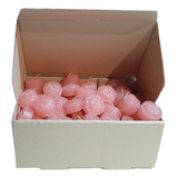 Velas De Noche X 100 Unid Color Rosa   Con 1 Contenedor 