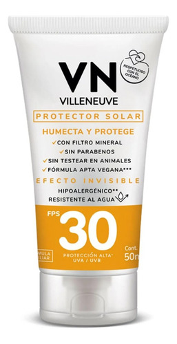 Vn Protector Solar Fps 30 Humecta Y Protege 50ml