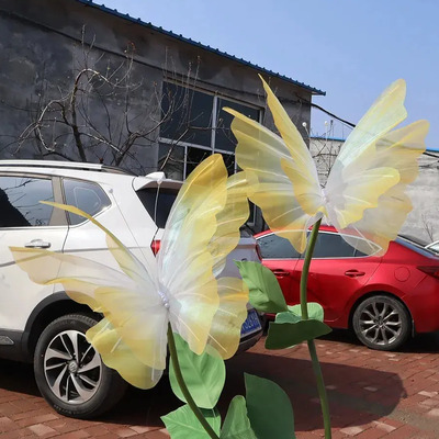 1 Mariposas Gigantes Artificiales De Seda, Decoración L
