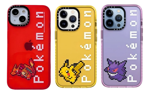 Funda Pokémon Estilo Casetify Para iPhone 11 12 13 14 15 P M