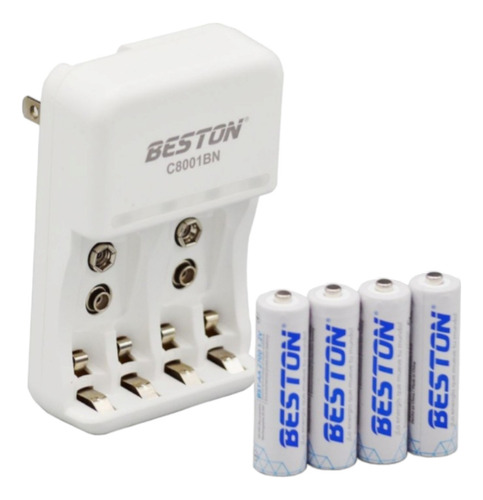 Cargador Beston Para Baterías Aa Aaa Y 9v 1500 Mah