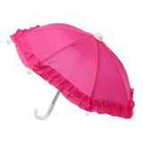 5 Mini Paraguas Decoración De Jardín Adorno Colgante Rosa