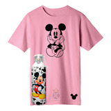 Polera Mickey Mouse + Botella En Aluminio 750ml -estampaking