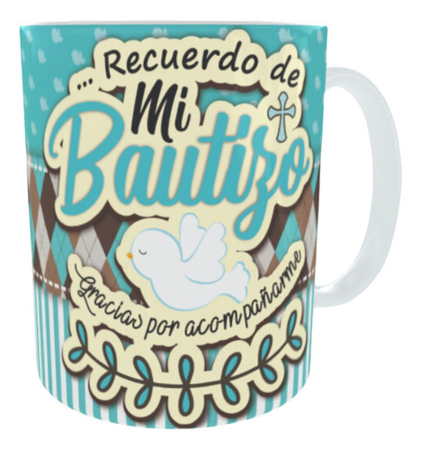 Mug Taza Pocillo Regalo Café Bautizo Colección 