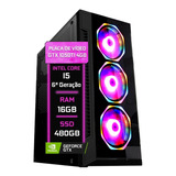 Pc Gamer Intel Core I5 6ª 16gb Ssd 480gb Gtx 1050ti 4gb
