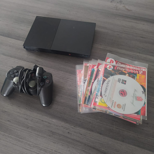 Playstation 2 Ps2 Completo Com Jogos E 1 Controle