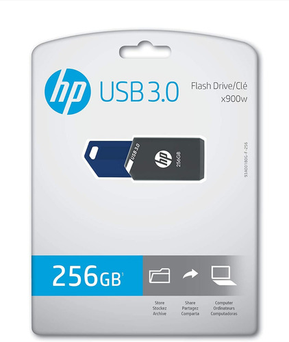 Memoria Flash Usb Hp De 256gb Usb 3.0 X900w