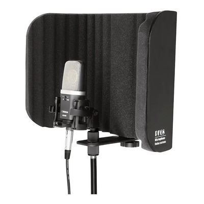 Panel Cabina Concha Acústica Alctron Pf68 Envio Gratis Negro