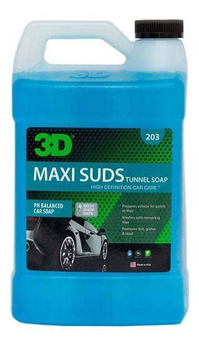 3d Maxi Suds Shampoo Concentrado Ph Neutro 4 Lts Lavaderos