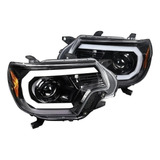 Toyota Tacoma 2012 2015 Juego Faros Linea Led 2013 2014 Drl.