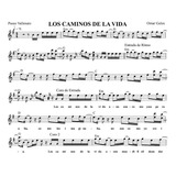 Partitura Los Caminos De La Vida. Precio Especial $120,000