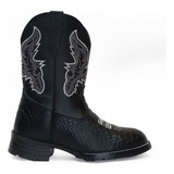 Bota Infantil Texana Country Em Couro Rodeio Agroboy Kapell