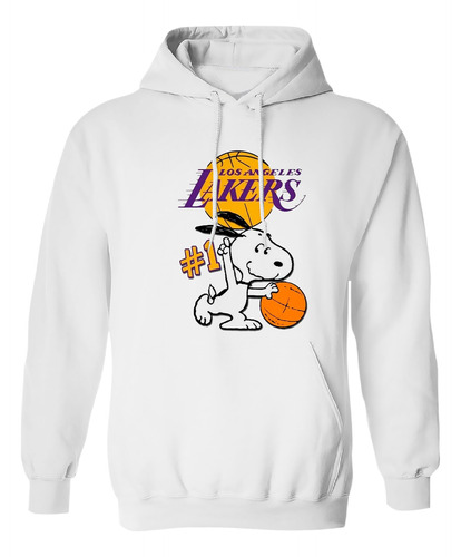 Sudadera Con Gorro Los Angeles Lakers #1 Snoopy Basketball