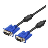 Cable Vga Punta Azul Con Filtro Para Pc-monitor 5 Metros 