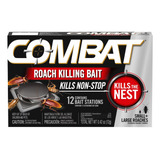 Combat Roach Killing Mata Cucarachas 12 Trampas Cebo 12gr