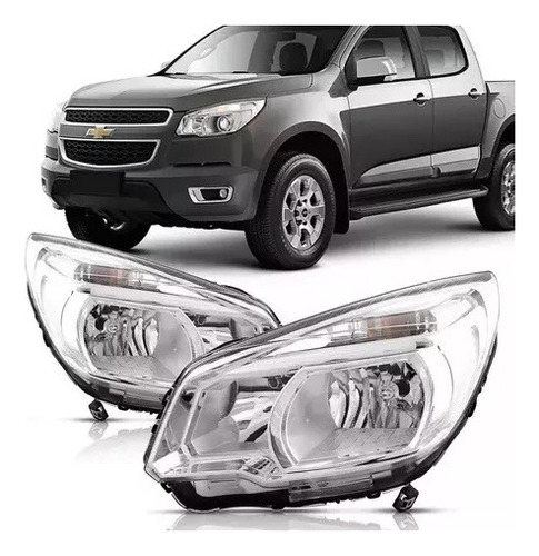 Farol S10 Lt Chevrolet 2012 2013 2014 2015 2016 Cromado