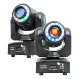 2 Moving Head Spot Led 60w 8 Cores + 8 Desenhos + Fita Led