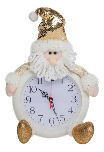 Reloj De Pared De Santa Claus Navideño 48cm