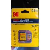 Sh - Cartão De Memória Microsd Tf Kodak 128gb Classe 10 Novo