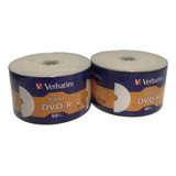 Pack 2 Campana De Disco Verbatim Dvd-r Imprimible 4.7gb 16x