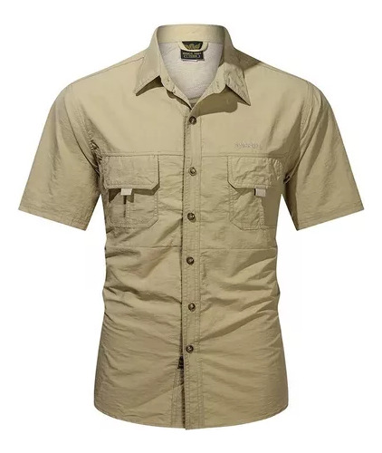 Camisa Táctica Casual De Pesca Y Montañismo Para Hombre