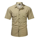 Camisa Táctica Casual De Pesca Y Montañismo Para Hombre