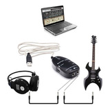 Adaptador Áudio Interface Usb Para Guitarra/violão P2 P/ Pc