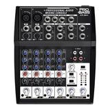 Consola Mixer Pro Bass 8 Canales Rca Eq 3 Bandas Pl 804 Usb