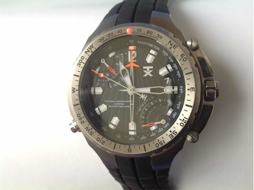 Reloj Timex Tx Titanium Germany Lujo Cuarzo Nautica Fossil 