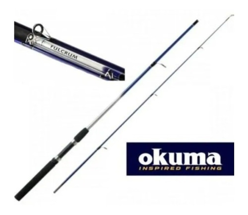 Set De Pesca Mar.caña Okuma 3.60 Mts+carrete+nylon+señuelo