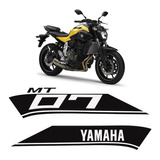 Adesivo Tanque Lateral Yamaha Mt07 Mt-07 Preto Ou Vermelho