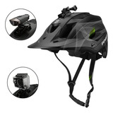 Casco Bicicleta Montaña Ciclismo Carretera + Soporte Cámara