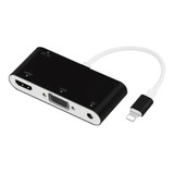 Convertidor Para Lightning A Hdmi Vga Cable Adaptador De Aud