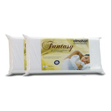 Combo 2 Almohadas Espuma Alta Densidad Hipersoft 12cm Fundas