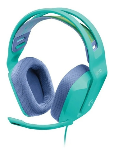 Auricular Con Microfono Gamer Logitech G335 Mint Acuario