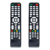 Kit De 2 Controle Compatível Com Tv Cce Rc512 516 517 D40 42