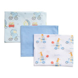 Set 3 Piezas Tutitos Suavecitos Bambino  Animales Celeste