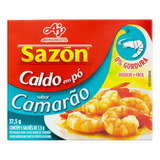 Caldo Em Pó Camarão Sazón Caixa 37,5g 5 Unidades