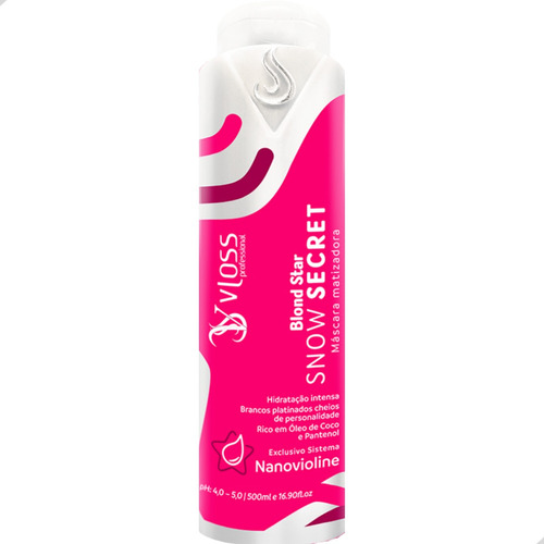 Máscara Matizadora Blond Snow Secret Professional 500ml