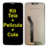 Tela Display Frontal Para Moto G7 Power Xt1955-1 +cola+peli.