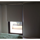 Cortinas Roller Con Cenefa Metálica Tela Black-out