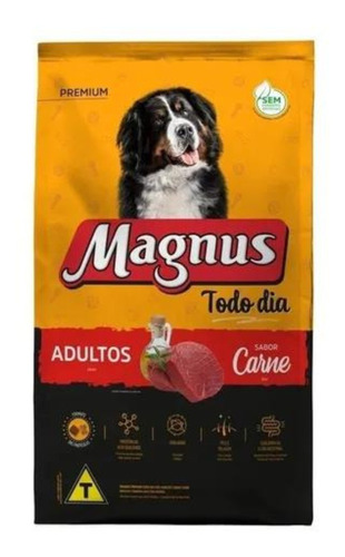 Magnus Todo Dia Ração Para Cães Adulto Carne 10,1kg